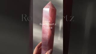 Rose Quartz Tower  Bespoke Crystals crystals crystalshop crystalsnz [upl. by Marler]