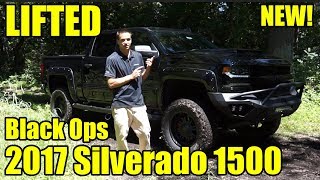 LIFTED 2017 Silverado 1500 Our first BLACK OPS Silverado by Tuscany 6quot Lift Custom Body Work [upl. by Nerrol]