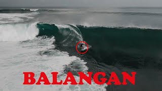 BALI  SURFING  BALANGAN  MONSTER SWELL [upl. by Iruahs758]