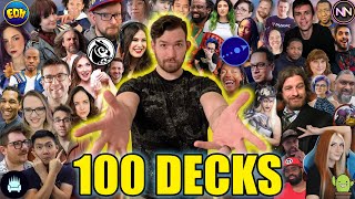 100 Creators 100 Decks  Signature Commander Decks  Magic the Gathering [upl. by Debera]