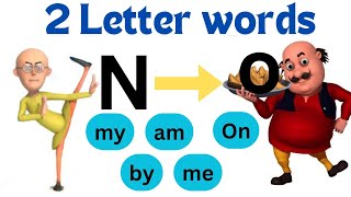 Two Letter Words In English  Phonics for kids  two letter words pronunciation  words [upl. by Rats92]