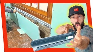 🔥 CÓMO Montar Pared PLADUR  DRYWALL ✅ ¡¡TRADOSADO Zona Ventana Con Placa HIDROFUGA [upl. by Timon688]