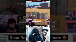 Snax Reaction Godlike Dominate 🥵😱 bgmishorts snaxgaming jonathangaming godlike bmps neyoo [upl. by Malory]