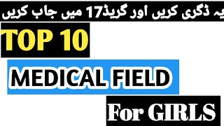 Top Medical fields For Girls Medical field other than MBBS Medical field after 12th [upl. by Atiner]