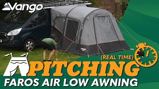 Vango Faros Air Awning Pitching amp Packing Real Time Video [upl. by Atikal]