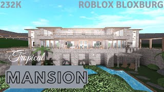 Tropical Mansion No Large Plot232k Roblox Bloxburg [upl. by Edee]