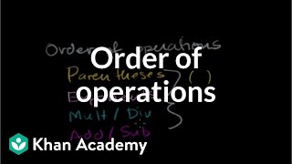 Introduction to order of operations  Arithmetic properties  PreAlgebra  Khan Academy [upl. by Xel361]