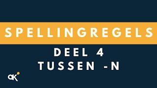 Spellingregels deel 4 Tussen n [upl. by Ameerak]