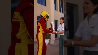 DHL x Formula 1 DHL Fastest Lap Trophy Delivery [upl. by Etterraj]