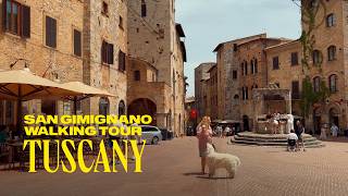 San Gimignano Tuscany Italy Walking Tour 4K [upl. by Ylyl]