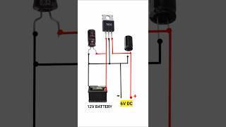 12V to 6V CONVERTERshorts youtubeshorts viral GkTechnical trendingconverter [upl. by Albin]