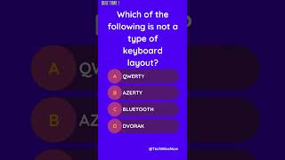 🎹 Keyboard Layouts QWERTY AZERTY and DVORAK  shorts short quiz gk [upl. by Bunde]