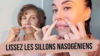 Yoga du visage  la méthode simple pour lisser les sillons nasogéniens [upl. by Bever]