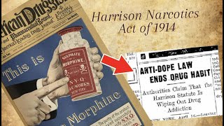 OPIOIDS given to CHILDREN Harrison Narcotics Act of 1914 [upl. by Jojo]