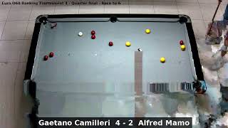 Gaetano Camilleri vs Alfred Mamo  Euro O60 Ranking Tournament 4  Quarter final [upl. by Sydelle]