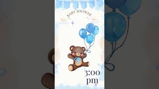 VIdeo Invitación Baby Shower de Osos [upl. by Macintyre154]