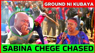 TOKA HAPA MP Sabina Chege HECKLED amp CHASED by Gachagua Supporters in Muranga HATUTAKI WASALITI [upl. by Cupo]