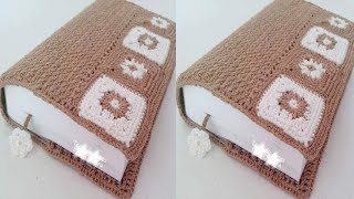 COMO HACER FUNDAS PARA LIBROS  TEJIDO A CROCHET [upl. by Jaan]