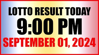 Lotto Result Today 9pm Draw September 1 2024 Swertres Ez2 Pcso [upl. by Litsyrk10]