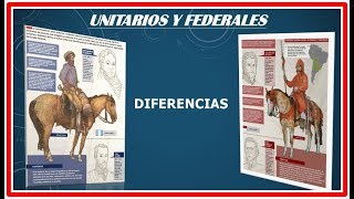 DIFERENCIAS ENTRE UNITARIOS Y FEDERALES [upl. by Iloj]