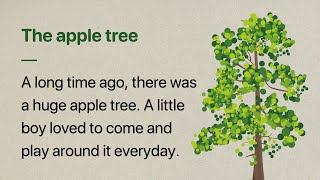 Learn English through Story  The apple tree  Level 1 [upl. by Shieh390]