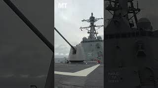 Throwback See the guided missile destroyer Pinckney launch an antisubmarine rocket [upl. by Odlabso173]