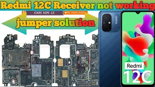 Redmi 12C Receiver not working problem jumper solutionyoutubeviralvideo2023thesoilboy [upl. by Ahsiruam]