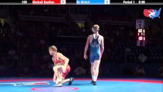 Fargo 2012 160 1st Place Match Kimball Bastian Utah vs Bo Nickal Texas [upl. by Napoleon]