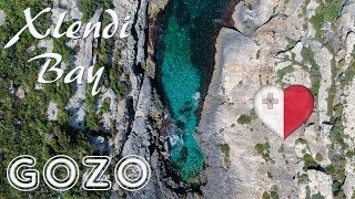 Xlendi Bay Gozo Malta  All Drone [upl. by Flower]