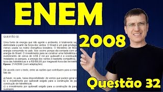 ENEM 2008 Questão 32  Prova Amarela  Eletricidade  Prof Marcelo Boaro [upl. by Jarus169]