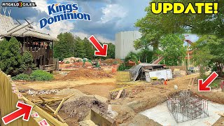 Kings Dominion 2025 Roller Coaster Construction Update 3 👷‍♂️🎢👀FOOTERS EVERYWHERE [upl. by Whetstone]