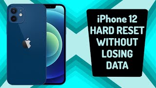 How to hard reset iPhone 12 factory reset iPhone 12 without passcode  iPhone 12 hard reset [upl. by Nylssej551]