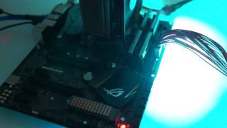 ASUS ROG STRIX H270F GAMING AURA Lighting Effect [upl. by Curr]