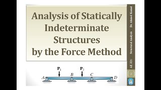 2019 version  Analysis of Statically Indeterminate Structures by the Force Method [upl. by Eniad641]