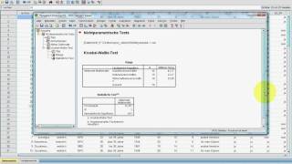 SPSS VideoSeminar  Teil 33 Inferenzstatistik  KruskalWallis H [upl. by Alexandra]