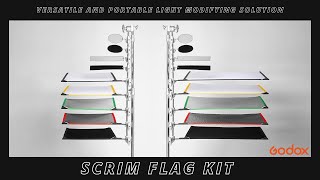 Godox Scrim Flag Kit  Versatile and Portable Light Modifying Solution [upl. by Ingeberg]