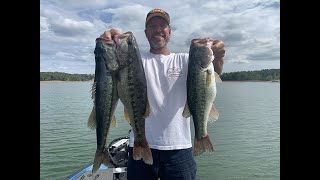 Lake Hartwell Bass Eat Topwater In The Fall [upl. by Salli756]