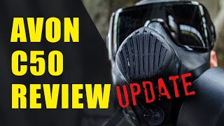 AVON C50 GAS MASK REVIEW UPDATE  FM50 OVERVIEW [upl. by Nomyt]