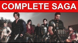 Resident Evil The Complete Saga Cutscenes Movie of all Resident Evil Games [upl. by Thgiwd]