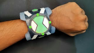 Ben 10 Omnitrix  Ben Ten watch making using cardboard [upl. by Nitsirk]