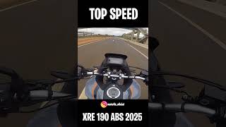 TOP SPEED HONDA XRE 190 ABS 2025 [upl. by Garvy]