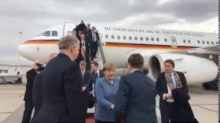 Boyko Borisov met Angela Merkel in Sofia Бойко Борисов посрещна Ангела Меркел в София [upl. by Ketty]