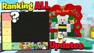 I Ranked ALL Beesmas Updates In Bee Swarm Simulator BEST TO WORST [upl. by Sakram]