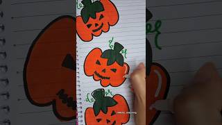 Desenho de Abobora mais fácil do mundo 🎃 [upl. by Ecille]