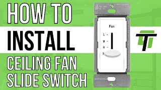 How To Install A Ceiling Fan Slide Switch  17000F3WF Setup Guide  TOPGREENER [upl. by Raff]