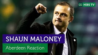 Really really pleased  Shaun Maloney  Hibs 1 Aberdeen 0  cinch Premiership [upl. by Ramad]