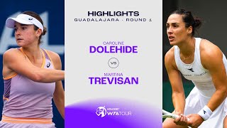 Caroline Dolehide vs Martina Trevisan  2024 Guadalajara Round 1  WTA Match Highlights [upl. by Ettezel]