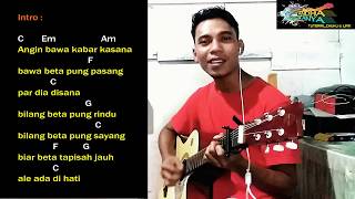 13🎸Angin Bawa Kabar Ka Sana  Nanaku  Chord Gitar TandhaTanya [upl. by Rusel]