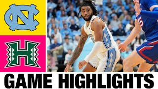 10 North Carolina vs Hawaii Highlights  NCAA Mens Basketball  2024 College Basketball [upl. by Enyrehtak]