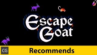 Best Indie Games  CG Recommends Escape Goat  Puzzle Platformer [upl. by Liryc]